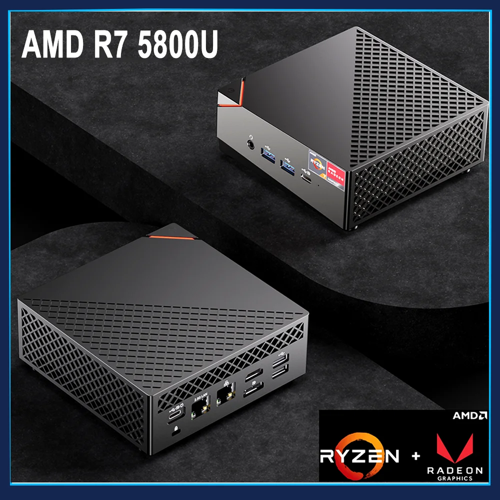AMD ̹ ̴ PC,  7 5800U 5700U 2 * DDR4 NVMe SSD  ׷ ũž ̹ ǻ,  11 , 3x4K HTPC, WiFi BT